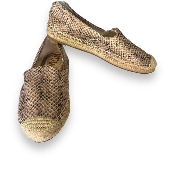 Sam Edelman Kesia leather slip on Espadrille flat NEW - Picture 2 of 7